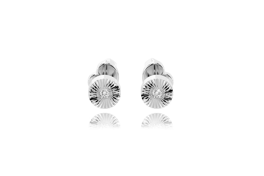 Auksiniai auskarai su deimantais