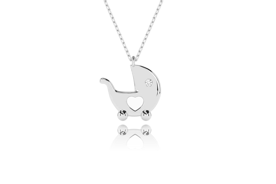 Auksinis pakabukas su deimantu