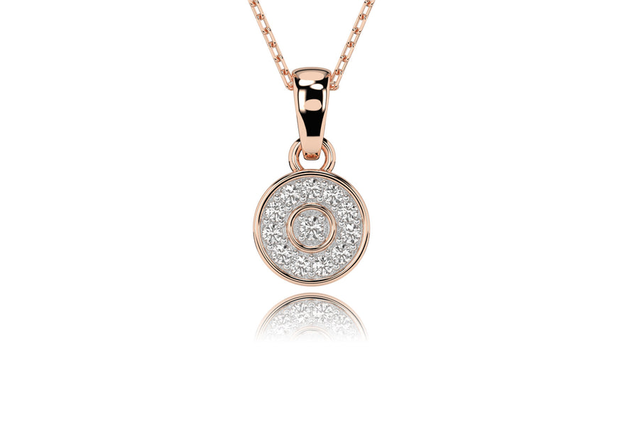 Auksinis pakabukas su deimantais