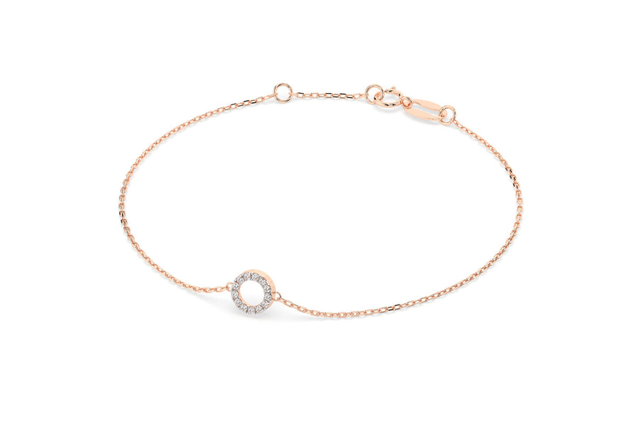 Auksinė apyrankė su deimantais