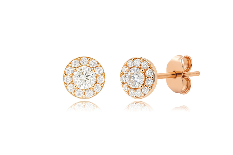 Auksiniai auskarai su cirkoniais