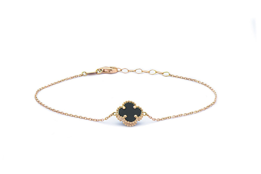 Auksinė apyrankė su emale