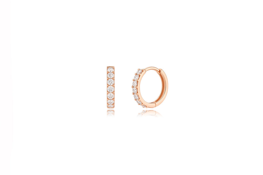 Auksiniai auskarai su cirkoniais