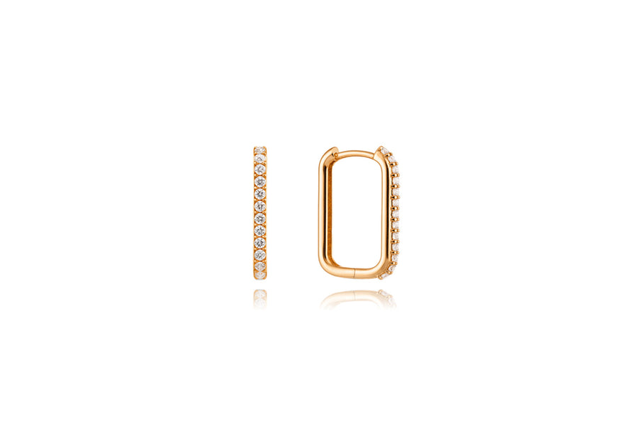 Auksiniai auskarai su cirkoniais