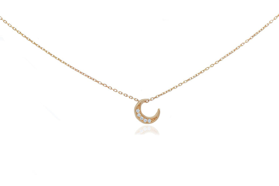 Auksinė grandinėlė su cirkonio pakabuku