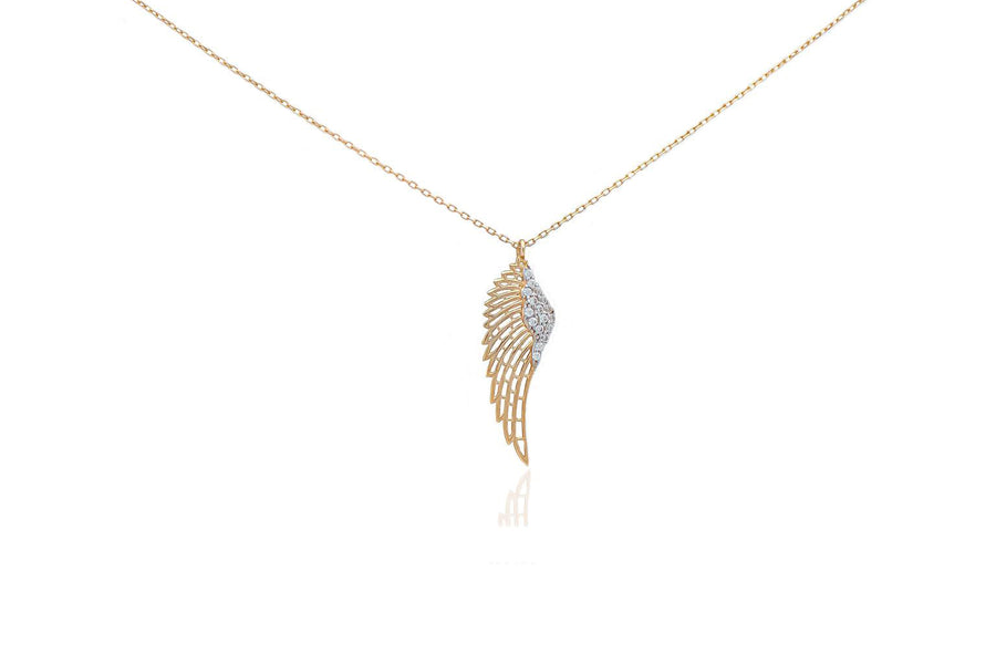 Auksinė grandinėlė su cirkonio pakabuku