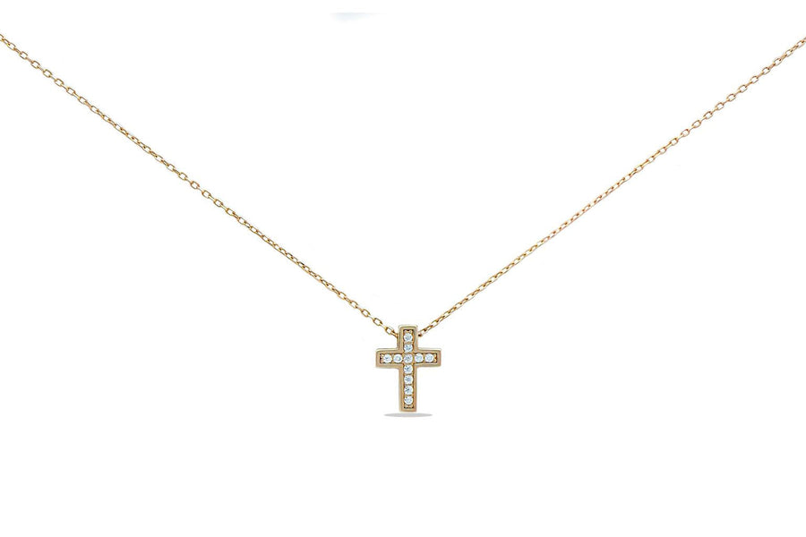 Auksinė grandinėlė su cirkonio pakabuku