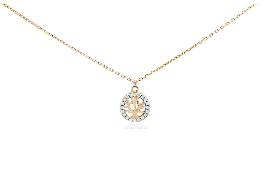 Auksinė grandinėlė su cirkonio pakabuku