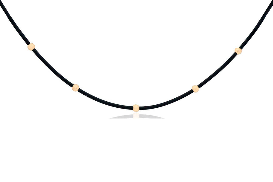 Kaučiuko grandinėlė su auksu