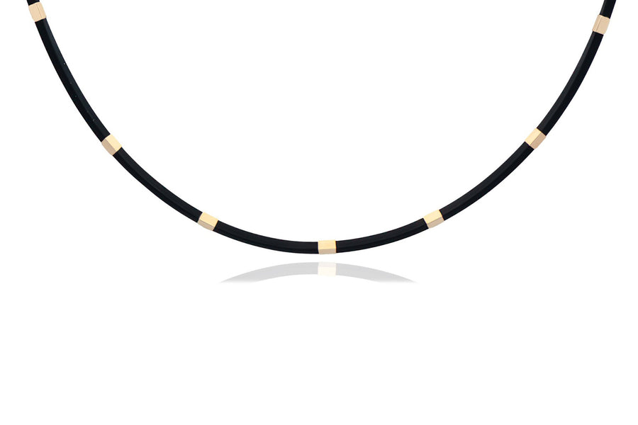 Kaučiuko grandinėlė su auksu