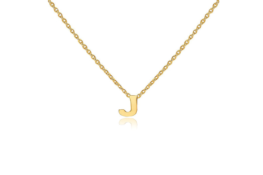Auksinė grandinėlė su pakabuku raide J