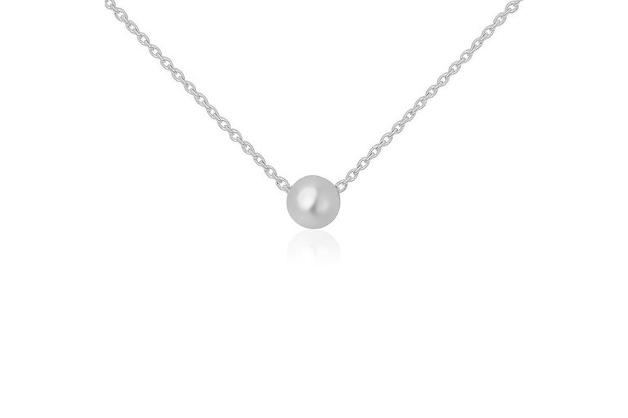 Balto aukso grandinėlė su pakabuku