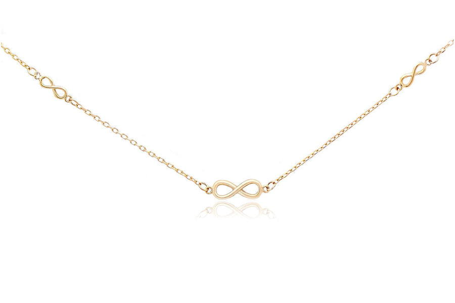 Auksinė grandinėlė su cirkonio pakabukais