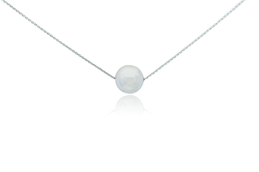 Balto aukso grandinėlė su pakabuku