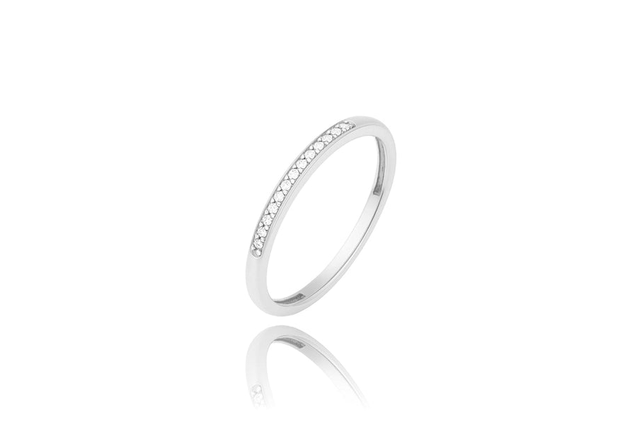 Auksinis žiedas su briliantais