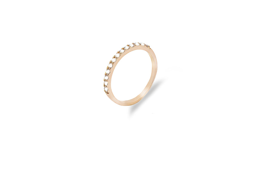 Auksinis žiedas su cirkoniais