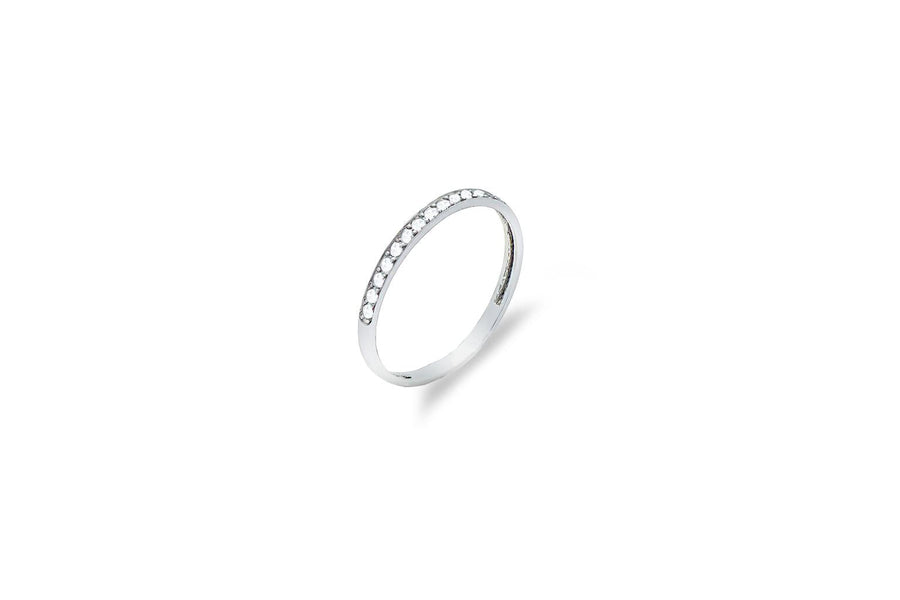 Auksinis žiedas su cirkoniais