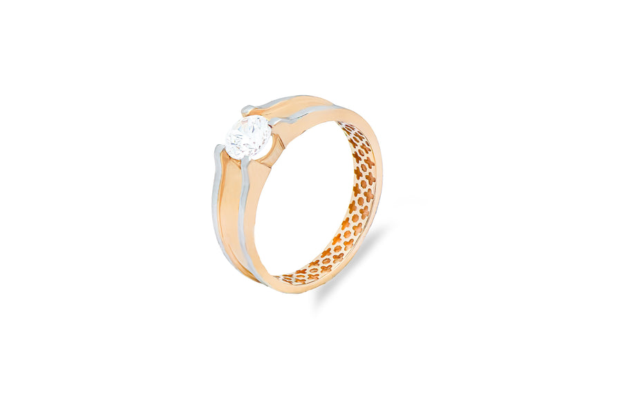 Auksinis žiedas su cirkoniu