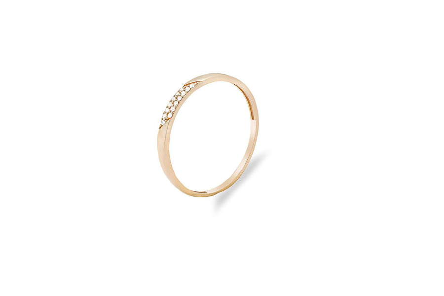 Auksinis žiedas su cirkoniais