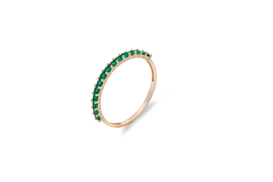 Auksinis žiedas su cirkoniais