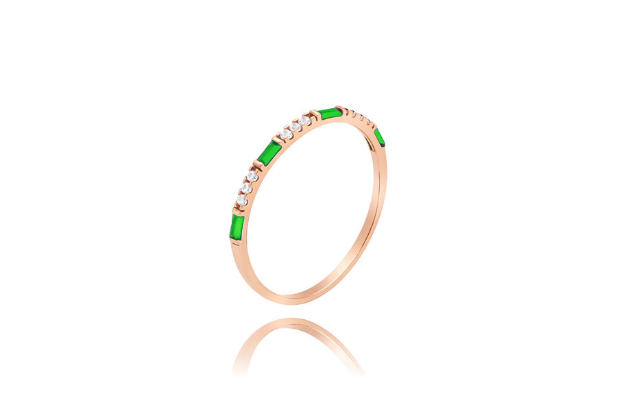 Auksinis žiedas su cirkoniais