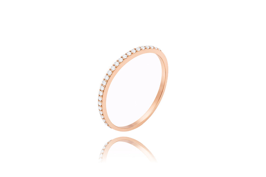 Auksinis žiedas su cirkoniais