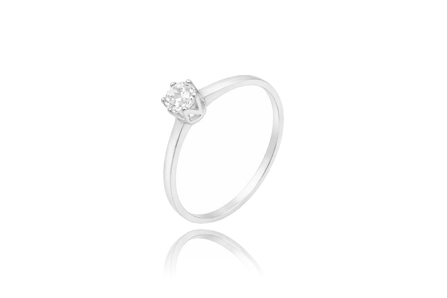 Auksinis žiedas su cirkoniu