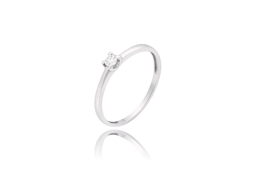 Auksinis žiedas su cirkoniu