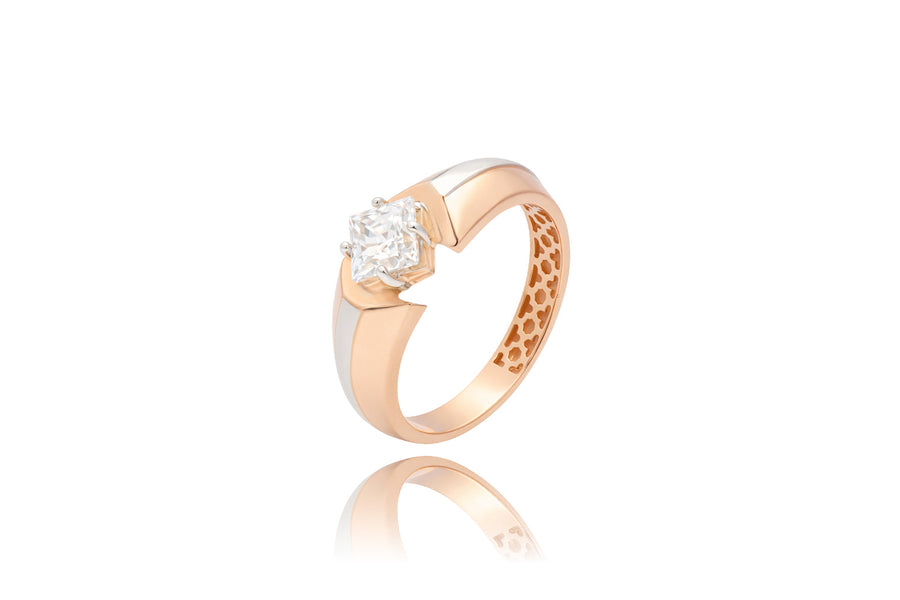 Auksinis žiedas su cirkoniu